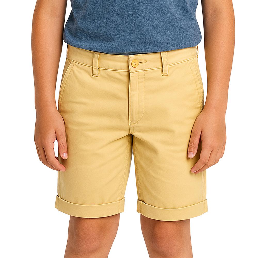 Short Chino Jaune Garçon Teddy Smith 60404679D pas cher