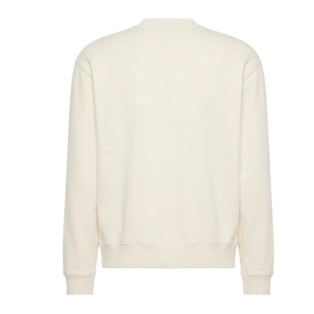 Pull Beige Homme Calvin Klein Jeans Terry Stckd vue 2