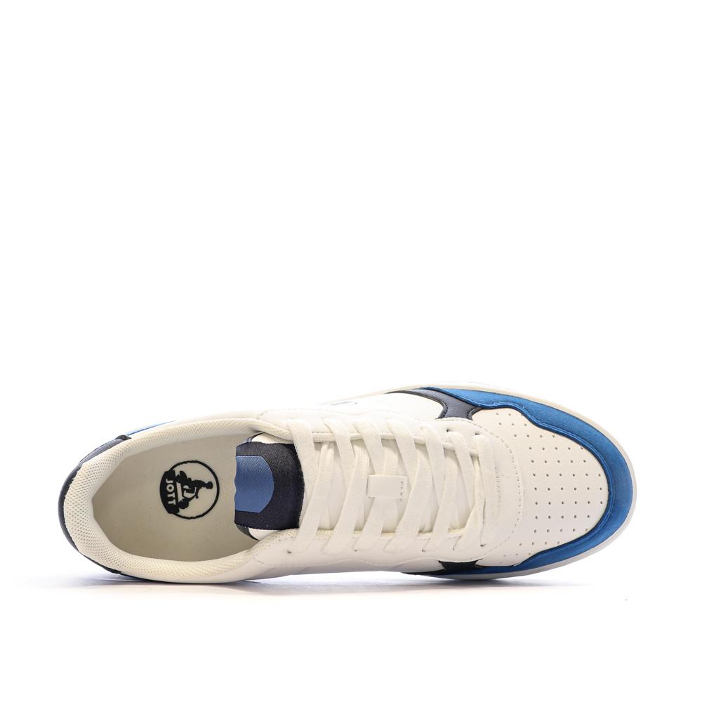 Baskets Blanches/Bleu Homme Jott River vue 4