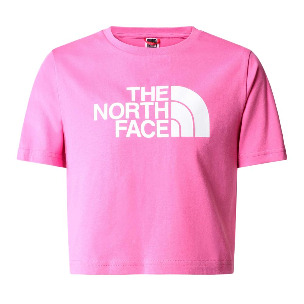 T-shirt Rose Fille The Nort Face Crop Easy pas cher