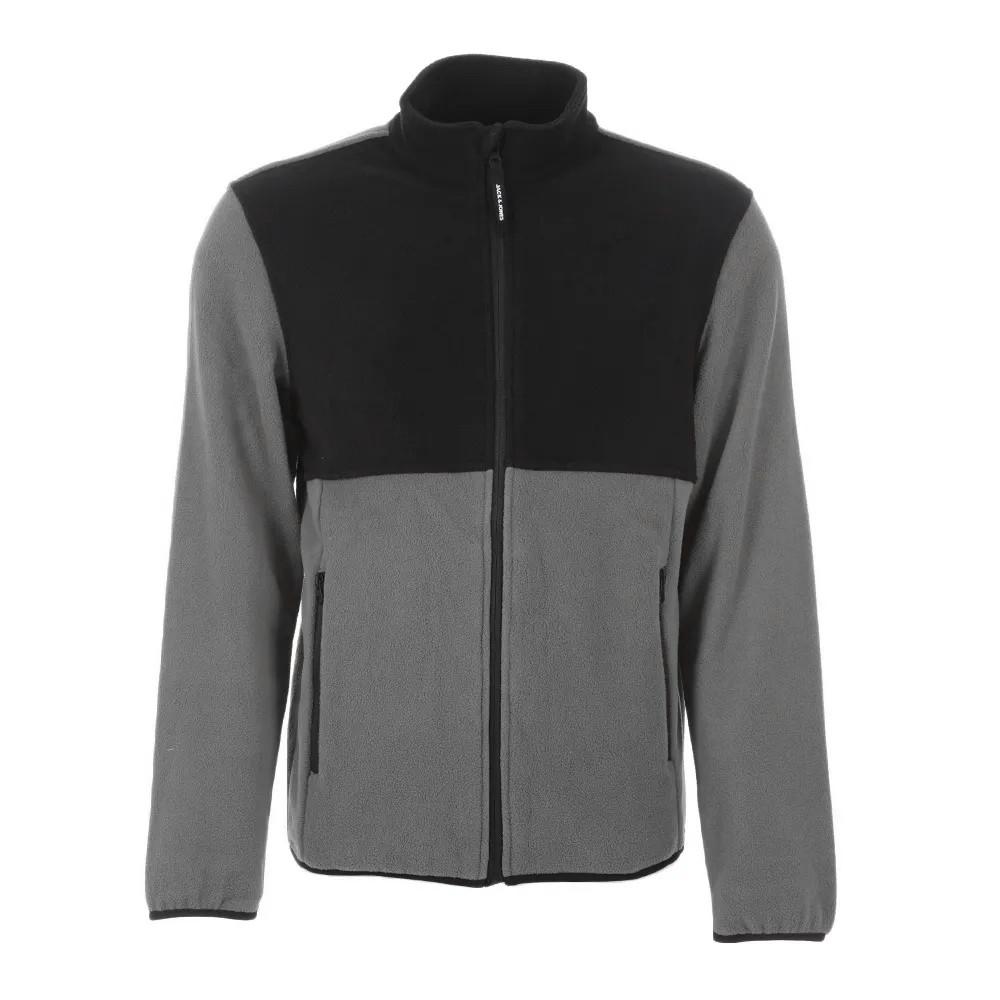 Veste Polaire Grise Homme Jack & Jones Hype Fleece Collar pas cher
