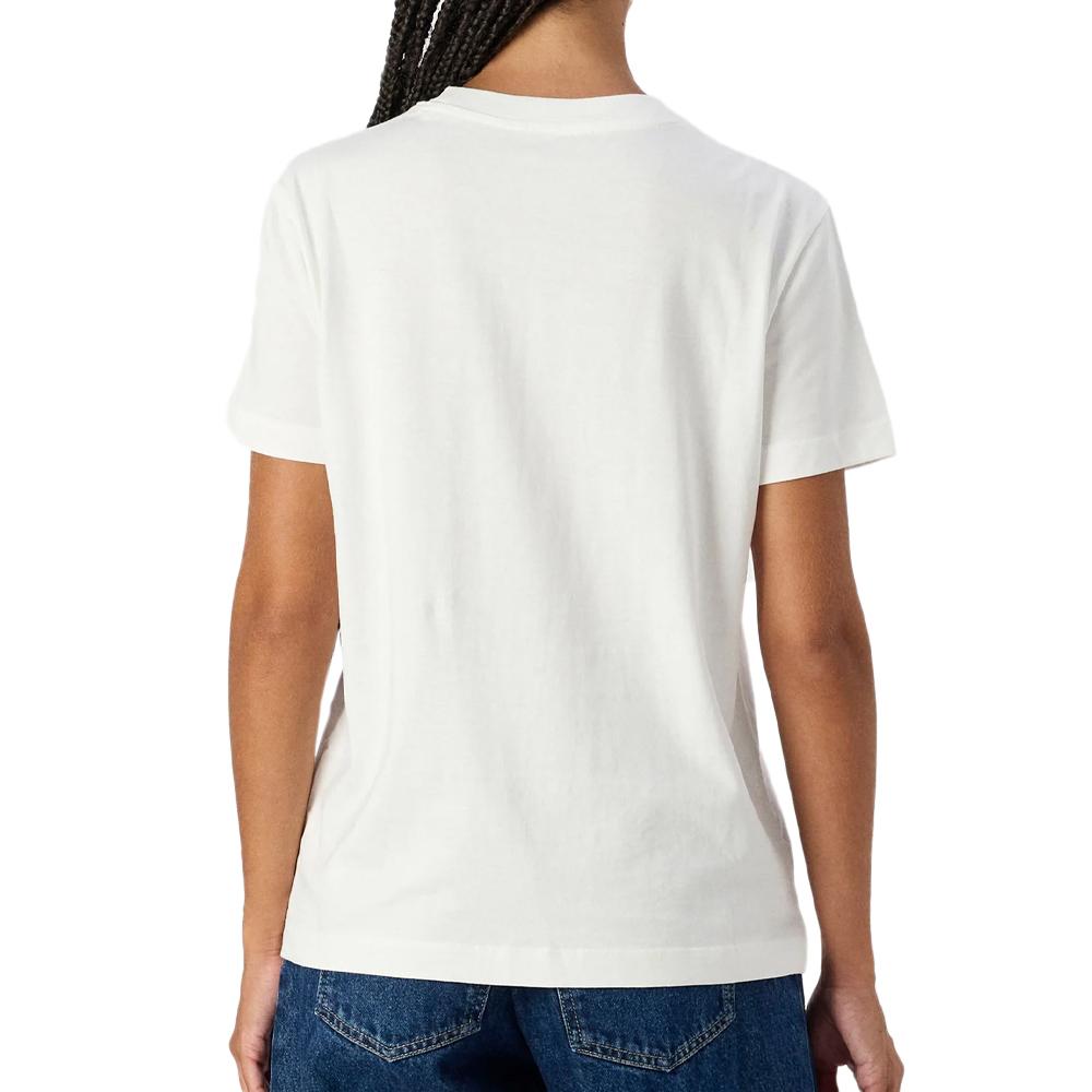 T-shirt Blanc Femme Calvin Klein Jeans Embroidered vue 2