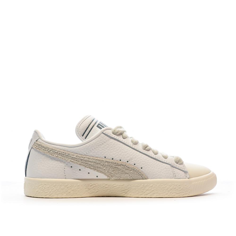 Baskets Blanc/Gris Homme Puma Clyde Q3 Rhuigi vue 2