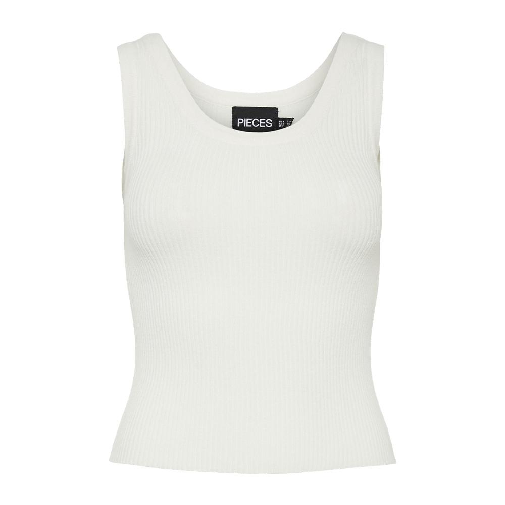 Débardeur Ecru Femme Pieces Prista pas cher