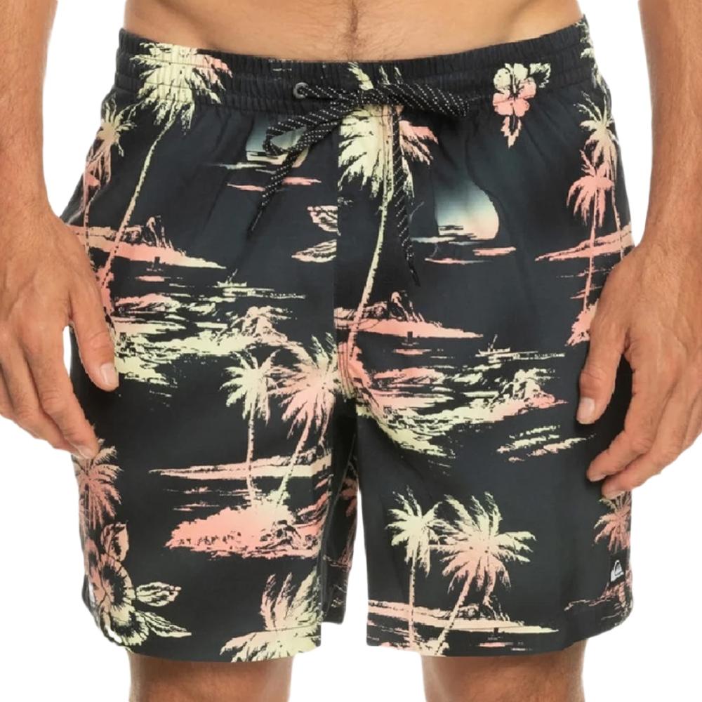 Short de bain Noir Homme Quiksilver Mix 177 pas cher