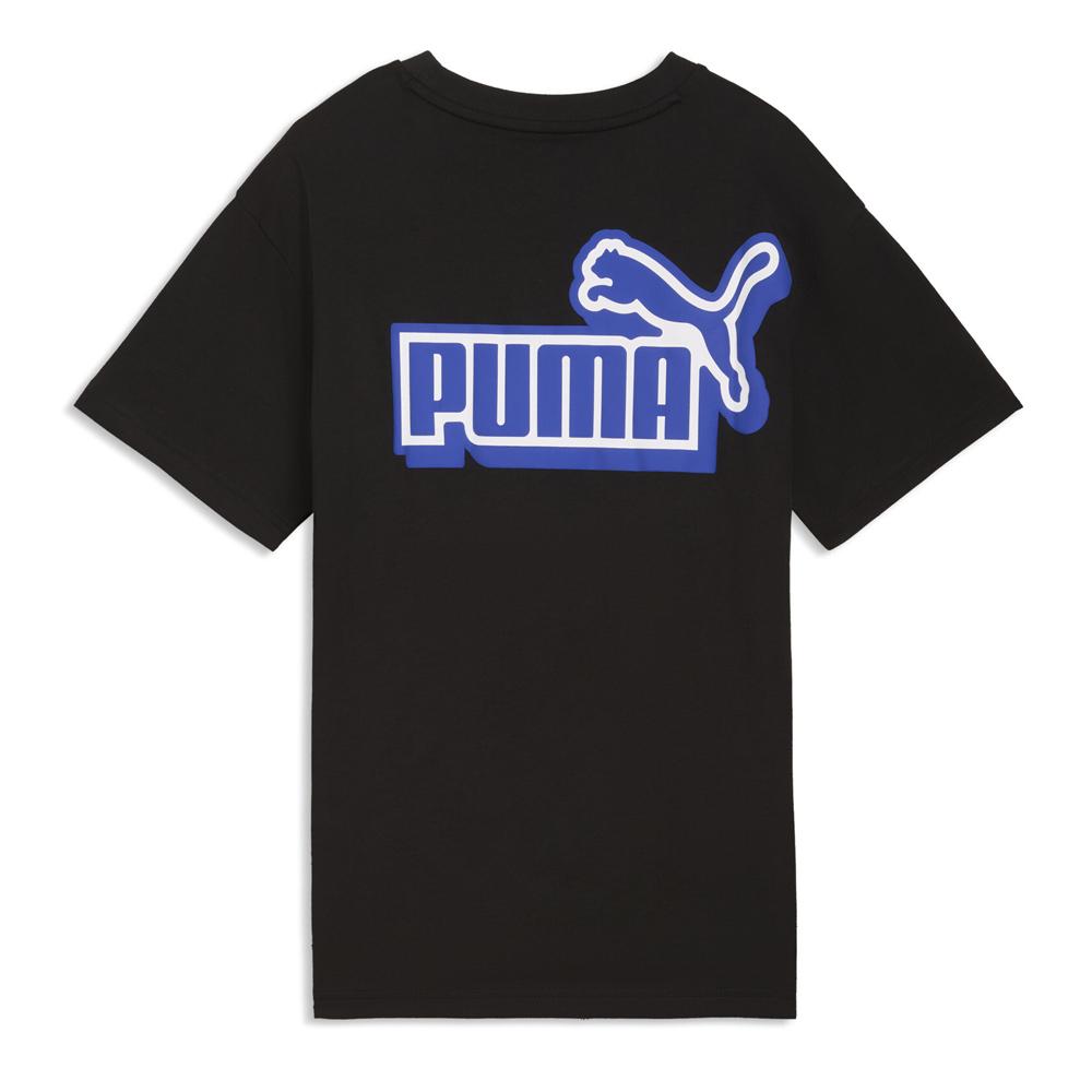 T-Shirt Noir Garçon Puma Ess Logo Lab Relaxed vue 2