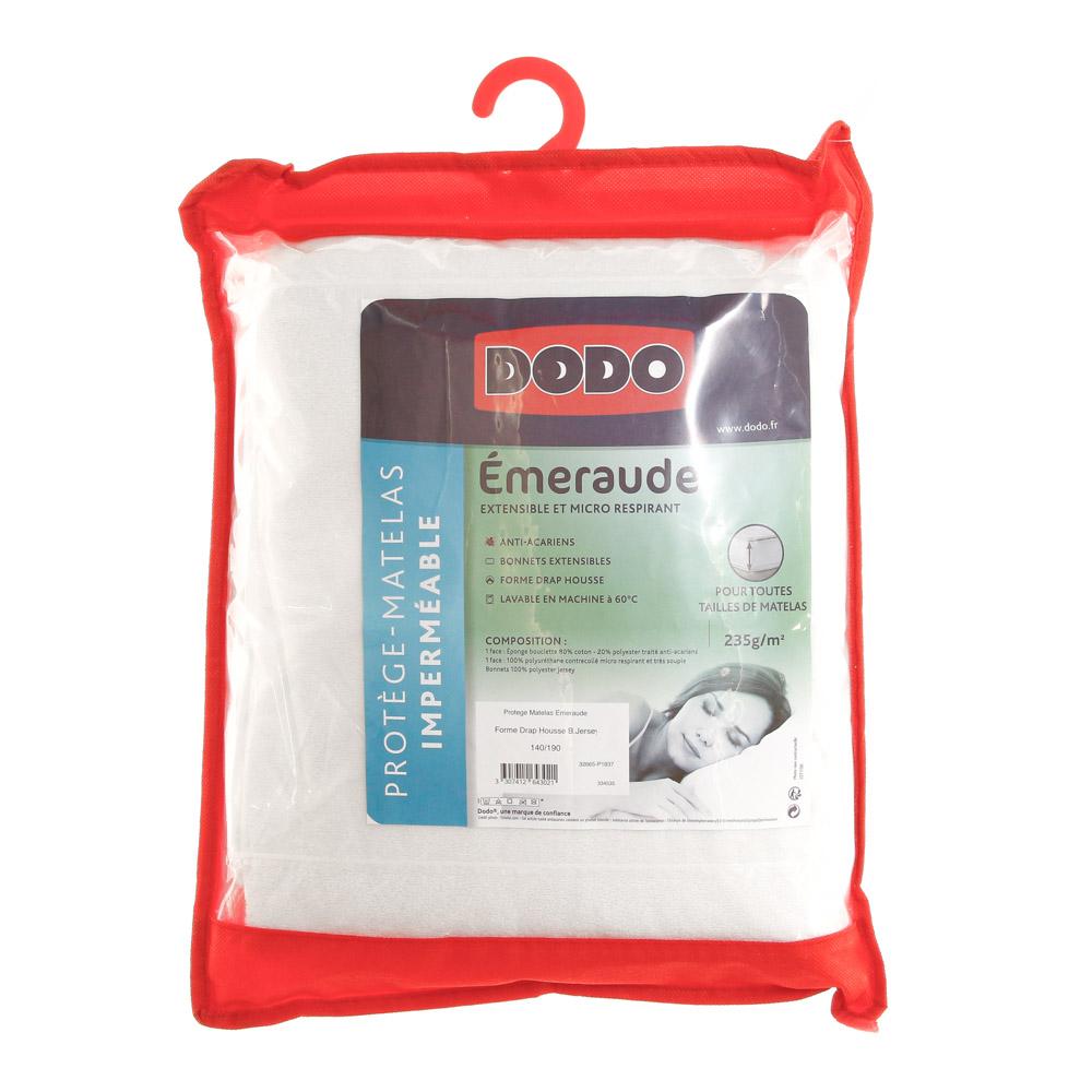 Protège-matelas Imperméable Blanc Dodo 140X190 pas cher