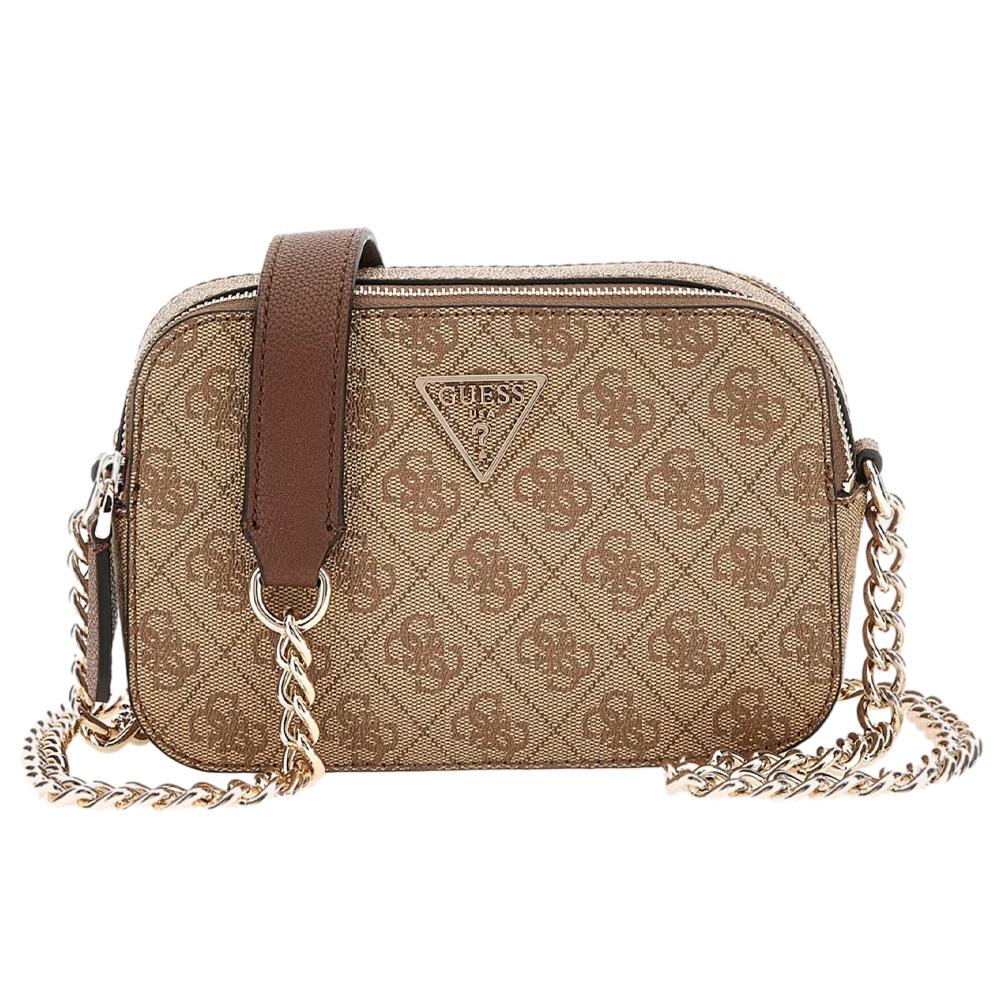 Sac à bandoulière Marron Femme Guess Noelle Girlfriend pas cher