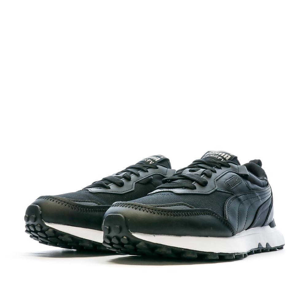 Baskets Noir/Blanche Homme Puma Rider vue 6