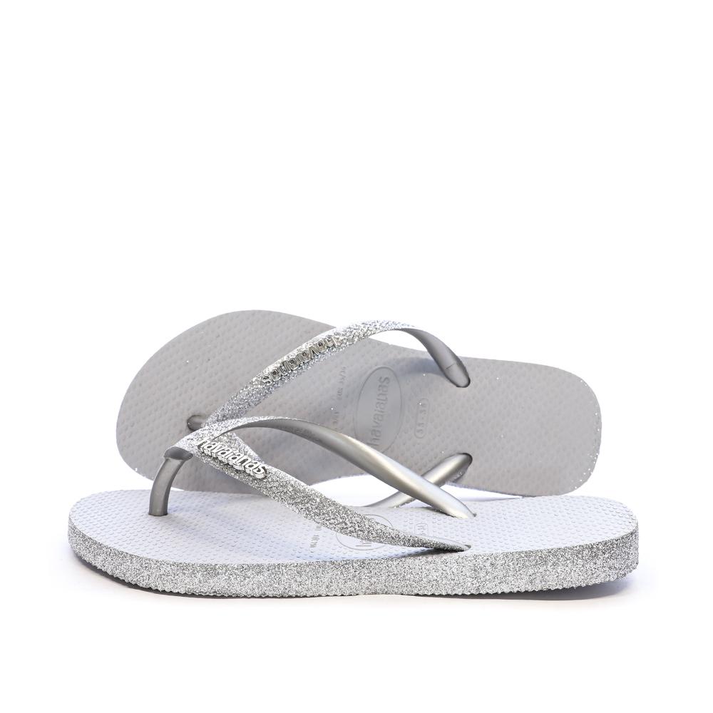 Tongs Grises Femme Havaianas Hav Slim Sparklie pas cher