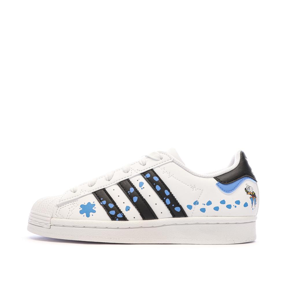 Baskets Blanc/Noir Enfant Adidas Superstar IG6263 pas cher