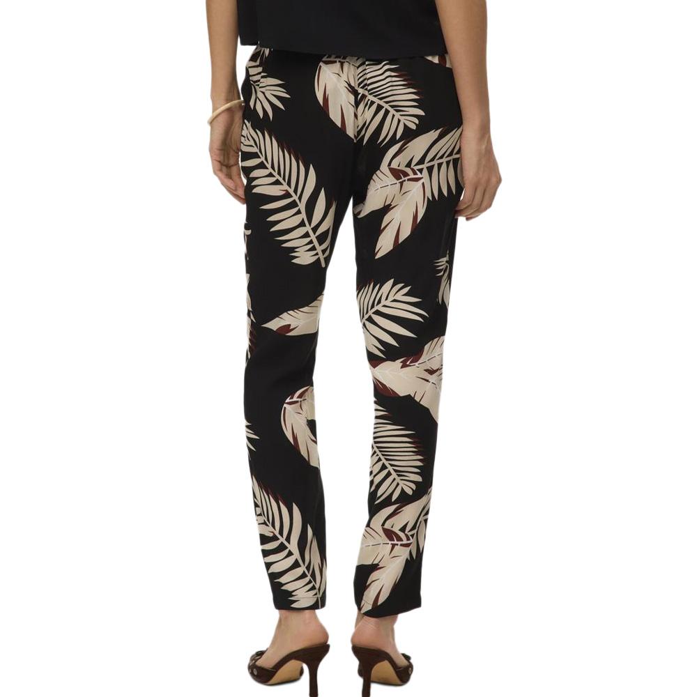 Pantalon fluide Noir/Beige Femme Vero Moda Joy vue 2