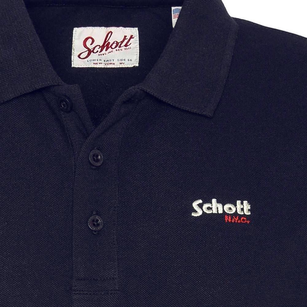 Polo Marine Homme Schott S0022 vue 3