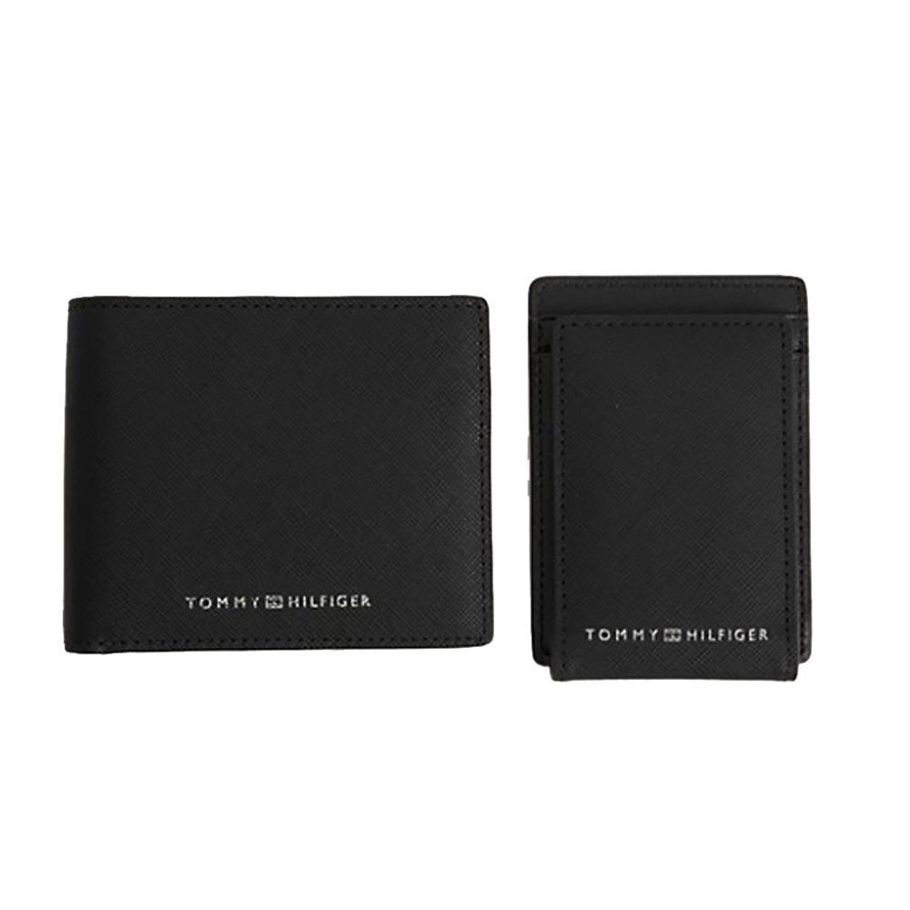 Coffret Portefeuille/Porte Carte Noir Homme Tommy Hilfiger Holder pas cher