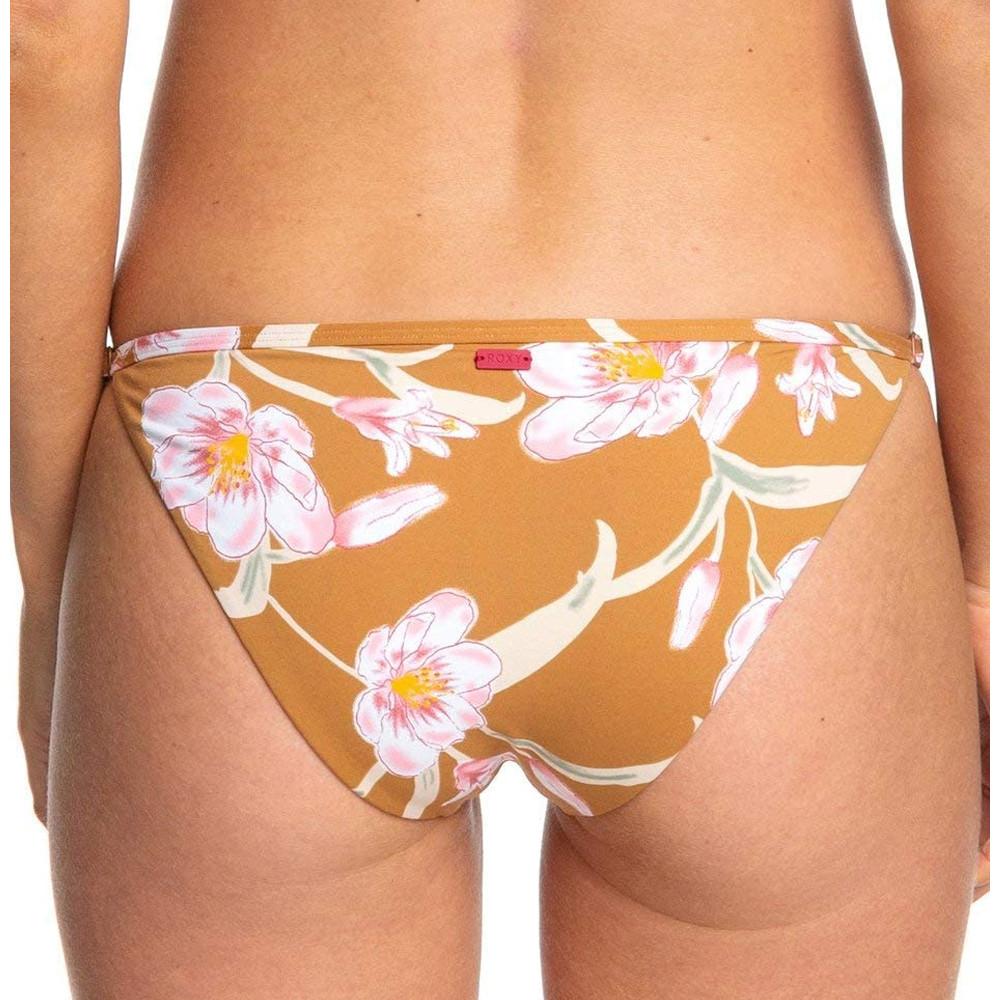 Bas de Bikini Marron à fleurs Femme Roxy Printed Beach Classics vue 2