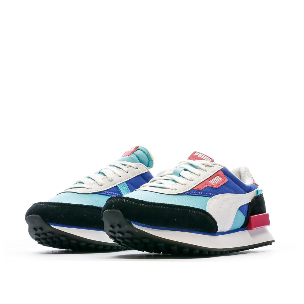 Baskets Bleu/Noir Garçon Puma Future Rider Play vue 6