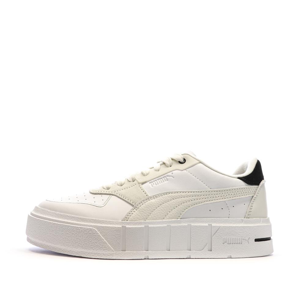 Baskets Blanches/Ecru Femme Puma Cali Court Pure pas cher