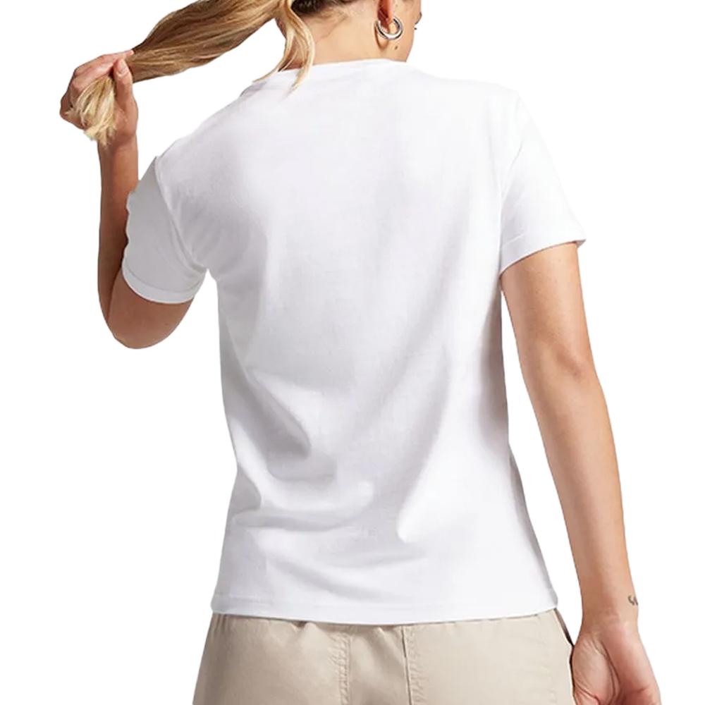 T-shirt Blanc Femme Converse Chuck Taylor Patch vue 2