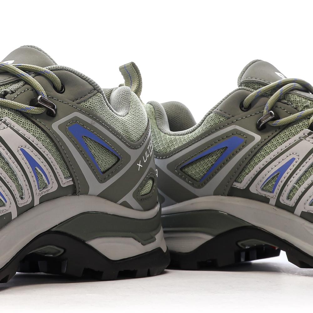 Chaussures de randonnées Grises/Vertes Homme Salomon Pioneer vue 7