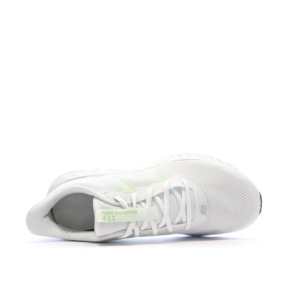 Chaussures de Running Blanches/Verte Homme New Balance 411 vue 4
