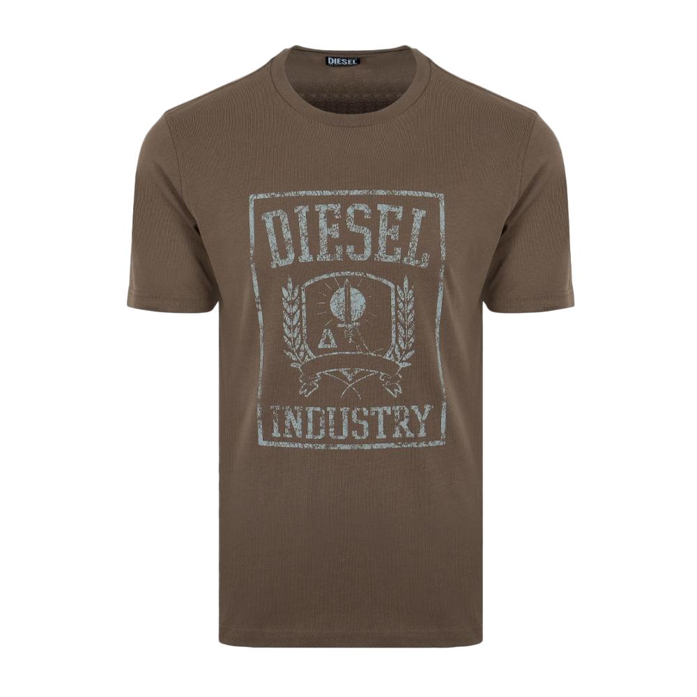 T-shirt Marron Homme Diesel RPATI pas cher