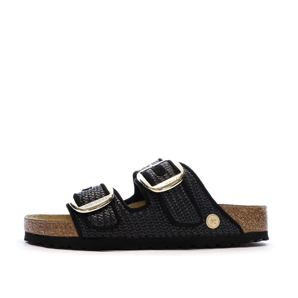 Sandales Noires Femme Birkenstock Arizona Big Buckle pas cher