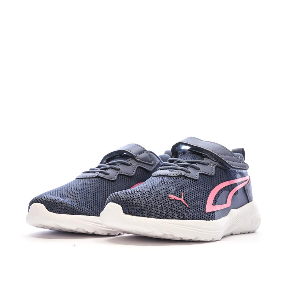 Baskets Marine/Rose Fille Puma All Day Active 01 vue 6