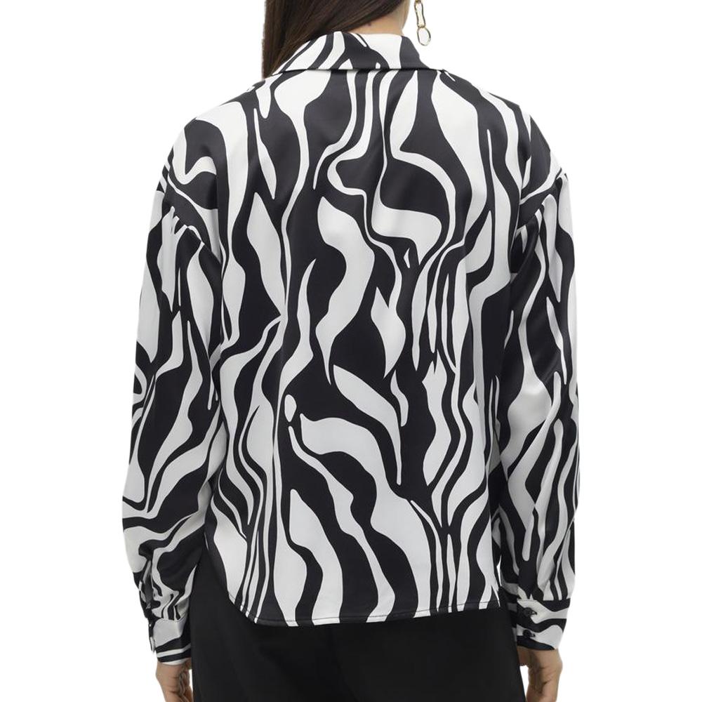 Chemise Noire/Blanche Femme Vero Moda Merle vue 2