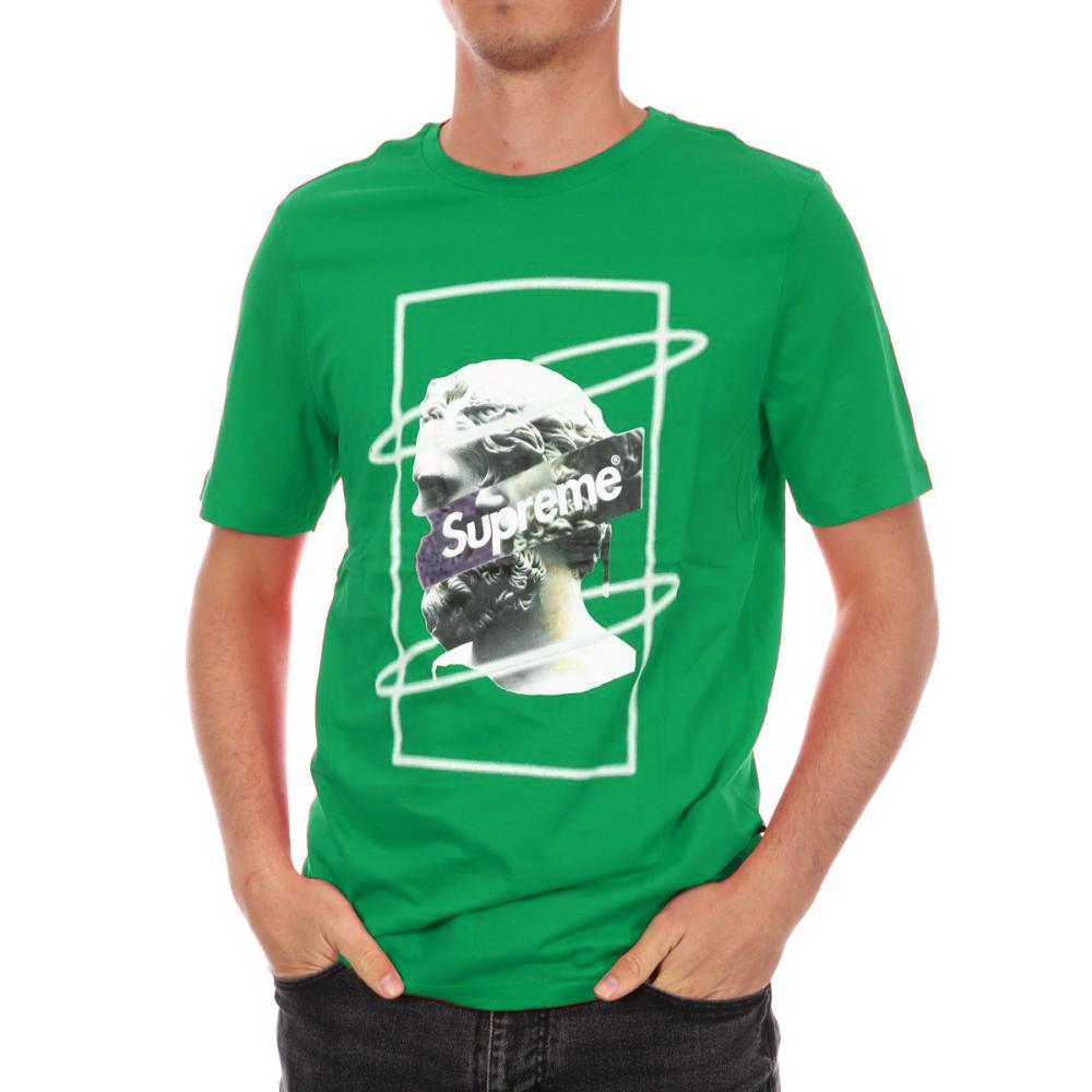 T-shirt Vert Homme Supreme Grip Greece pas cher