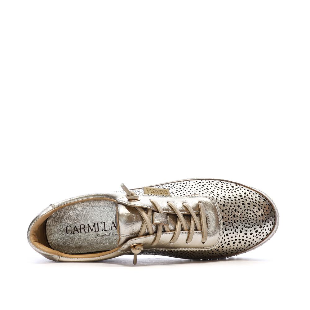 Baskets Dorées Femme Carmela Oro vue 4