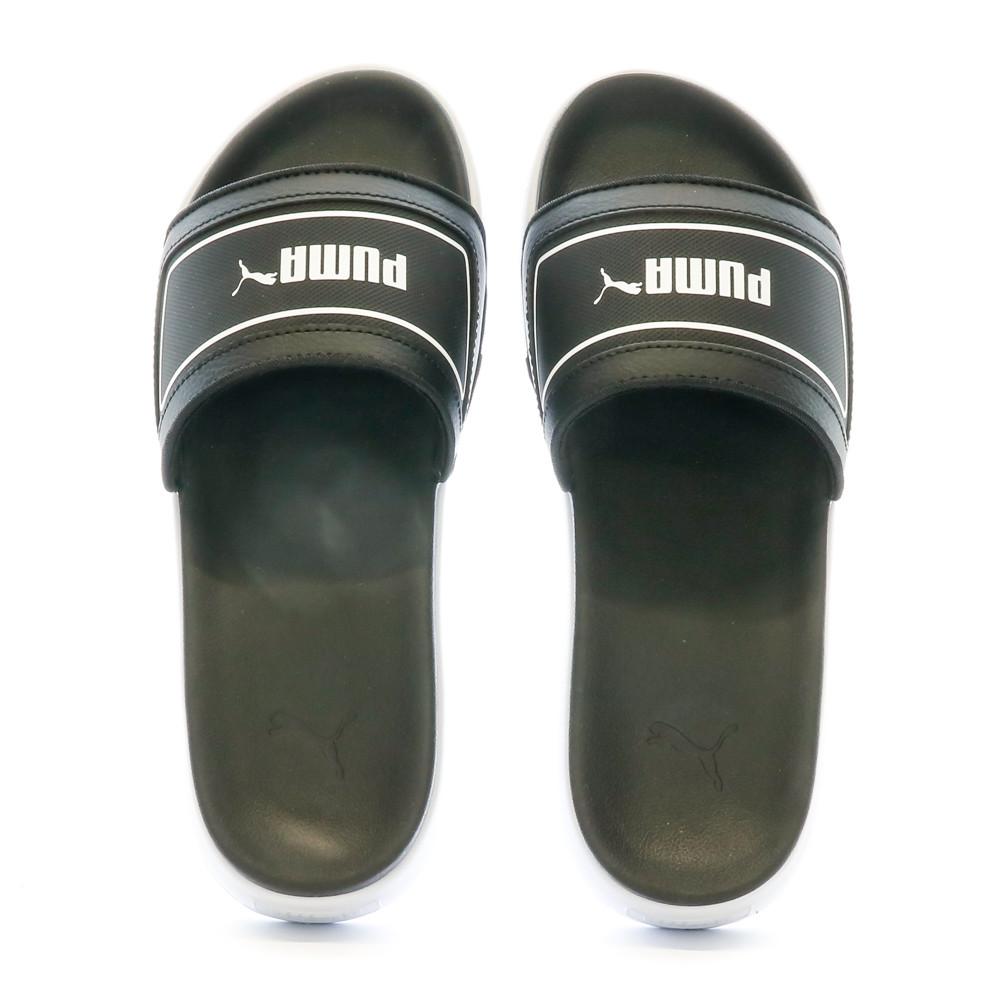 Claquettes Noir Femme Puma Karmen Slide vue 3