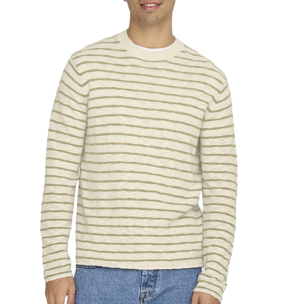 Pullover Creme/Beige Mann Only &amp; Sons Danny günstig
