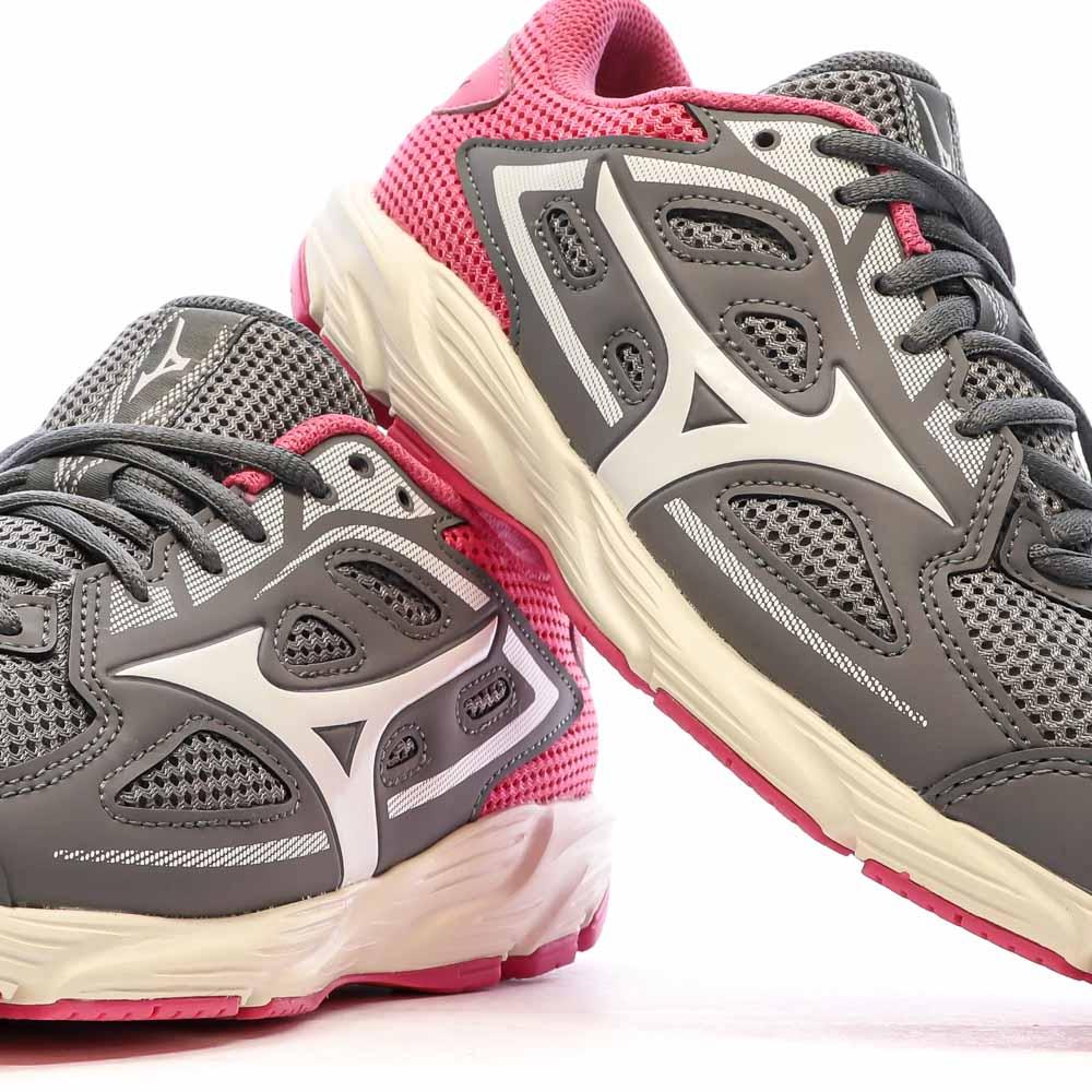 Chaussures de Running Gris/Rose Femme Mizuno Spark 7 vue 7