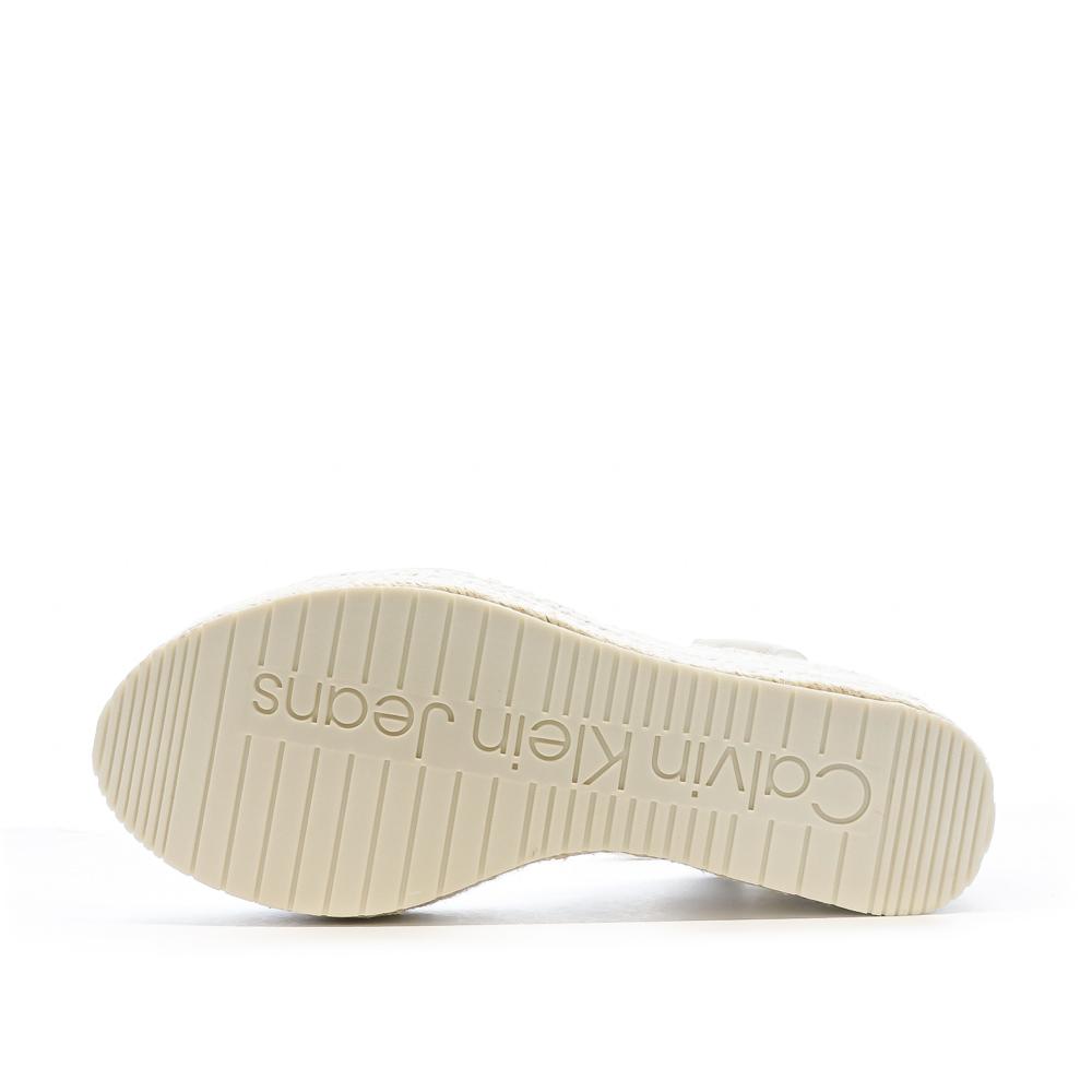 Sandales Compensées Blanc Femme Calvin Klein Jeans Wedge Sandal vue 5