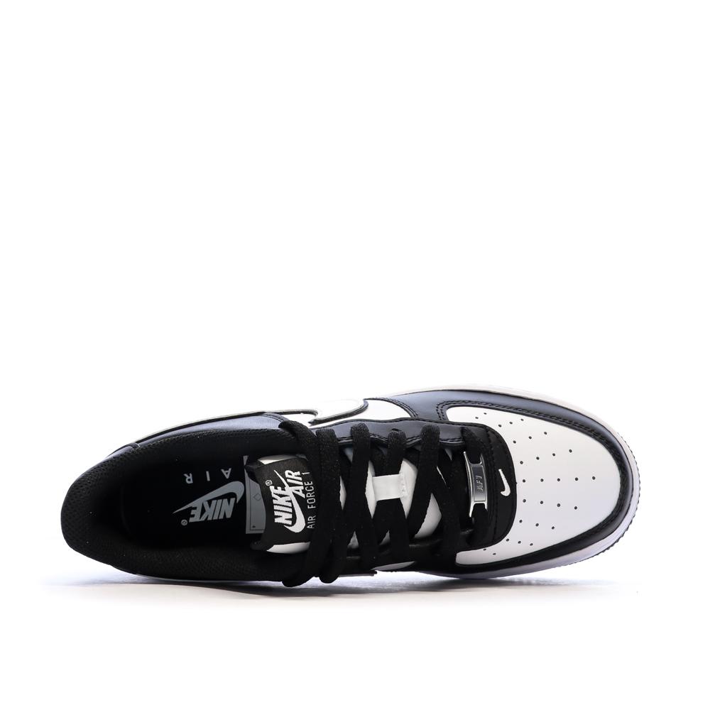 Air Force 1 Baskets Noires/Blanches Garçon Nike vue 4