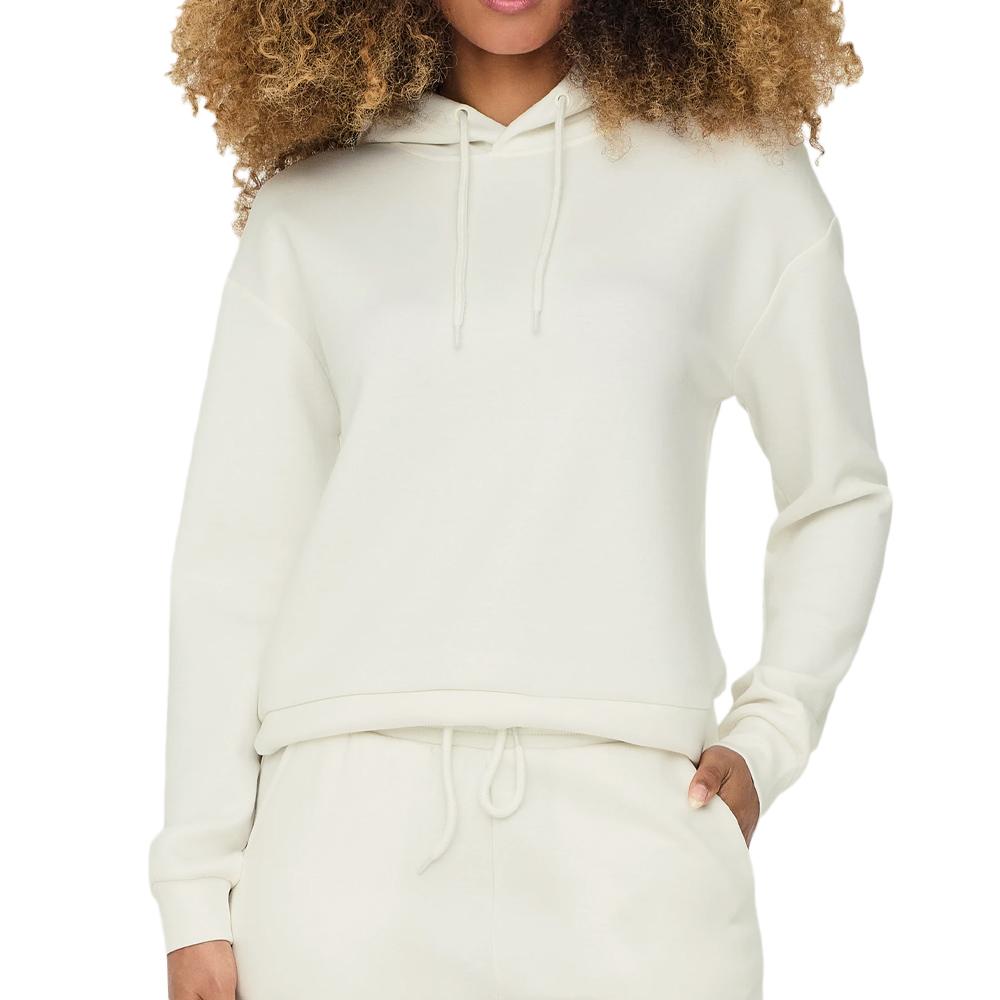 Sweat Capuche Écru Femme Only Play Plounge pas cher