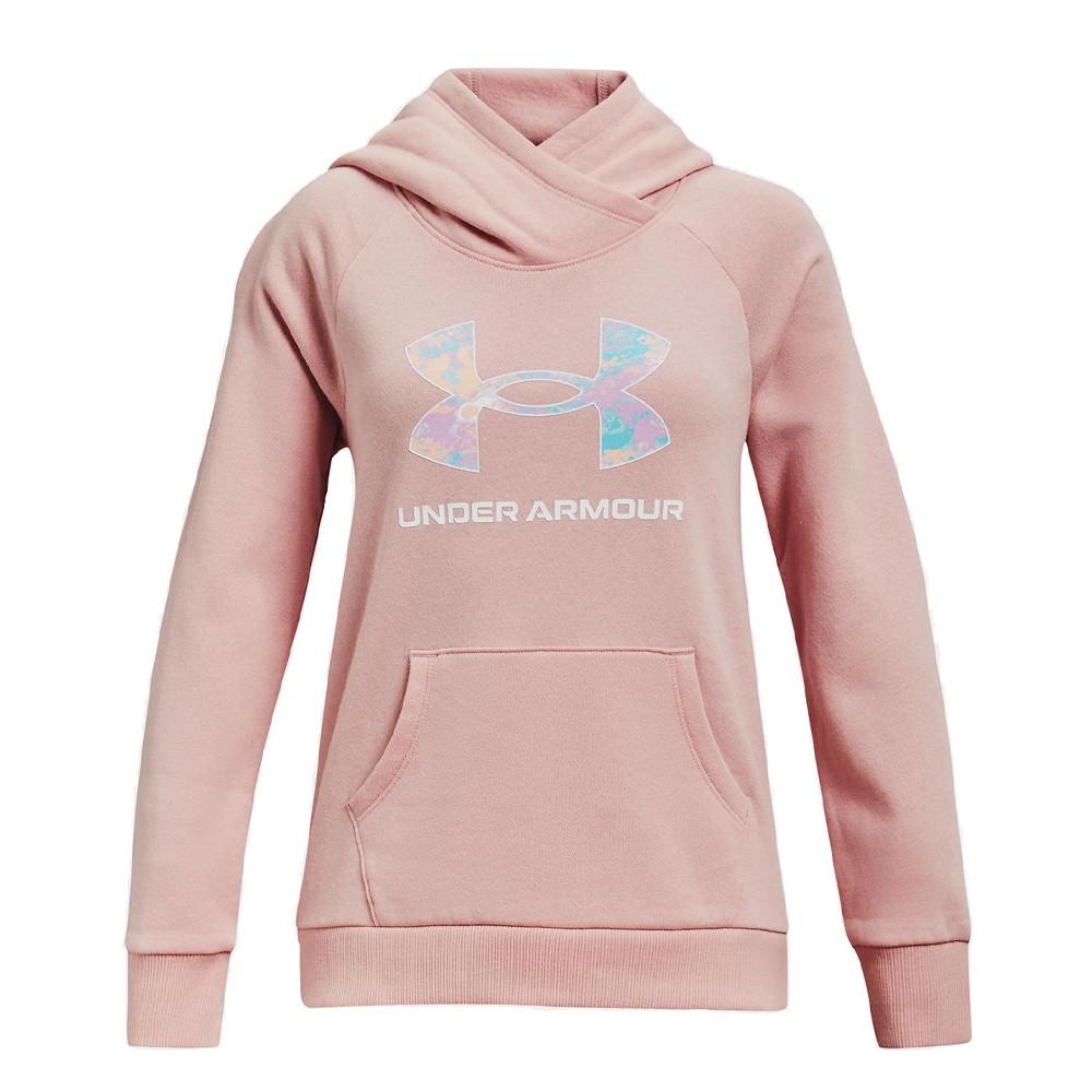 Sweat à capuche Rose Fille Under Armour Rival Fleece pas cher