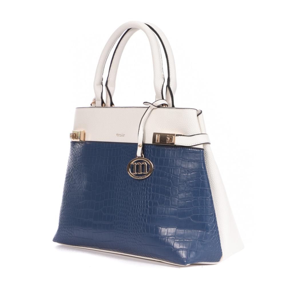 Sac à main Bleu/Blanc Femme ManoukianSpacy vue 3