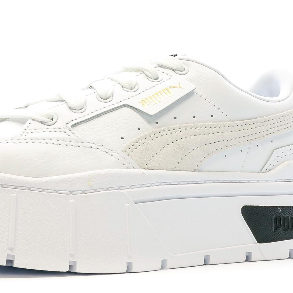 Baskets Blanche/Beige/Noir Femme Puma Mayze Stack 384363 vue 7