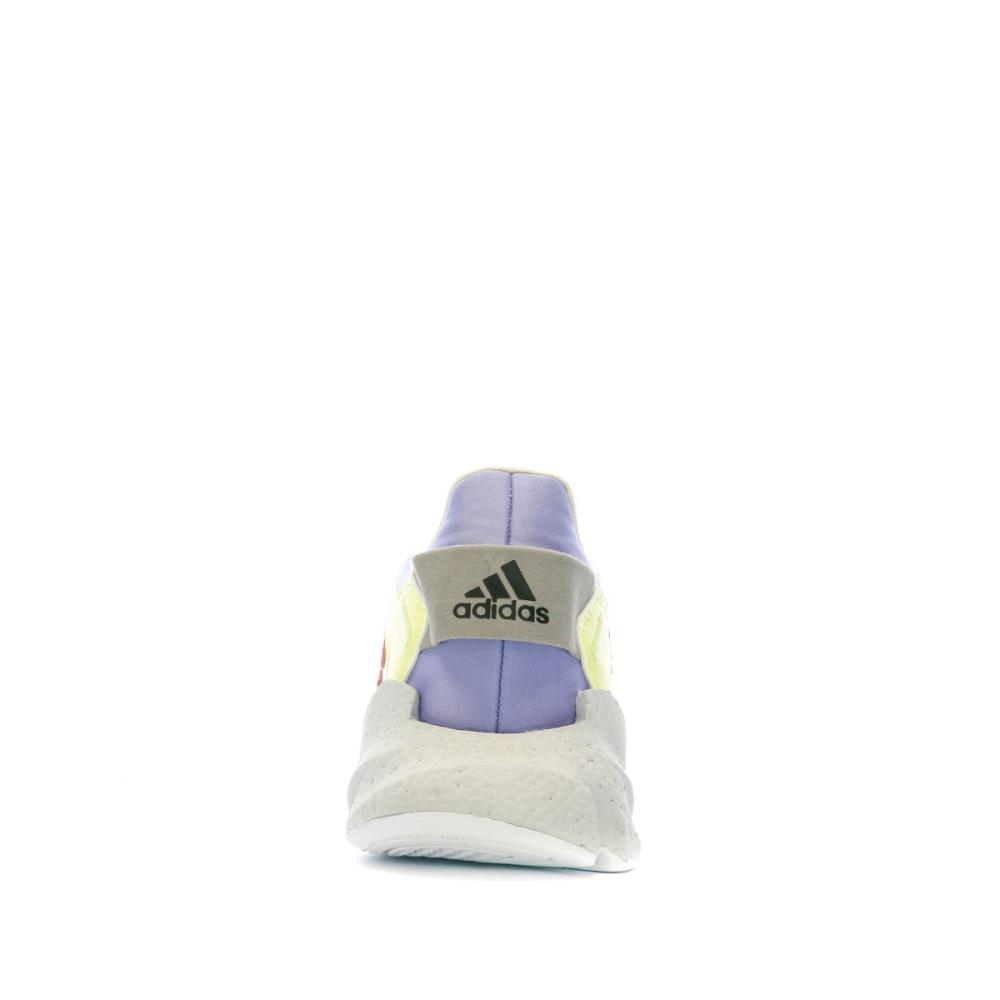 Baskets Blanches/Roses Femme Adidas Kk X9000 vue 3