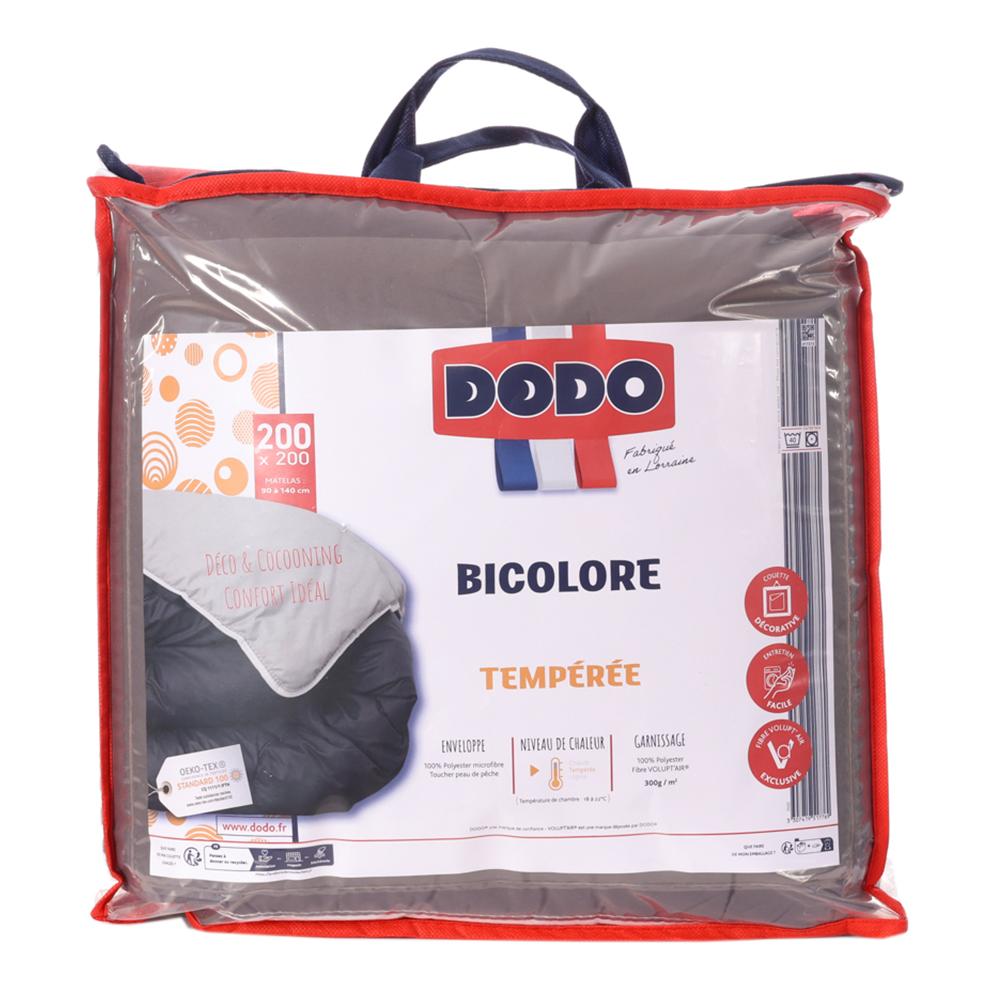 Couette Synthétique Grise Dodo 200x200 pas cher