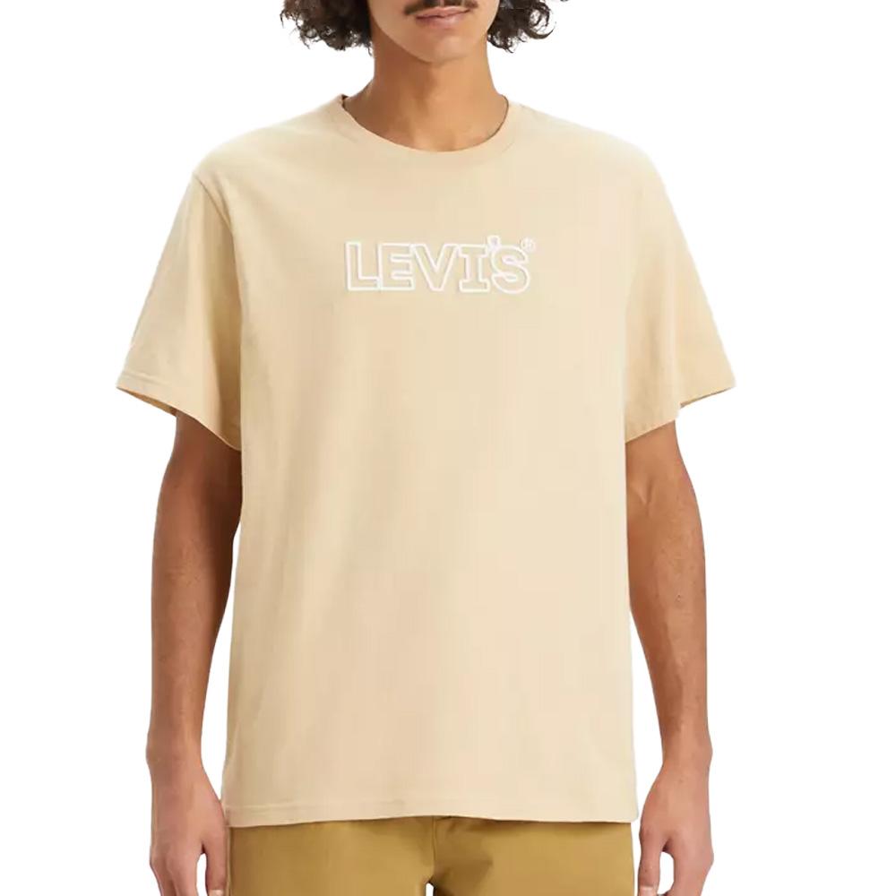 Camiseta beige para hombre Levi's Graphic Tees barato