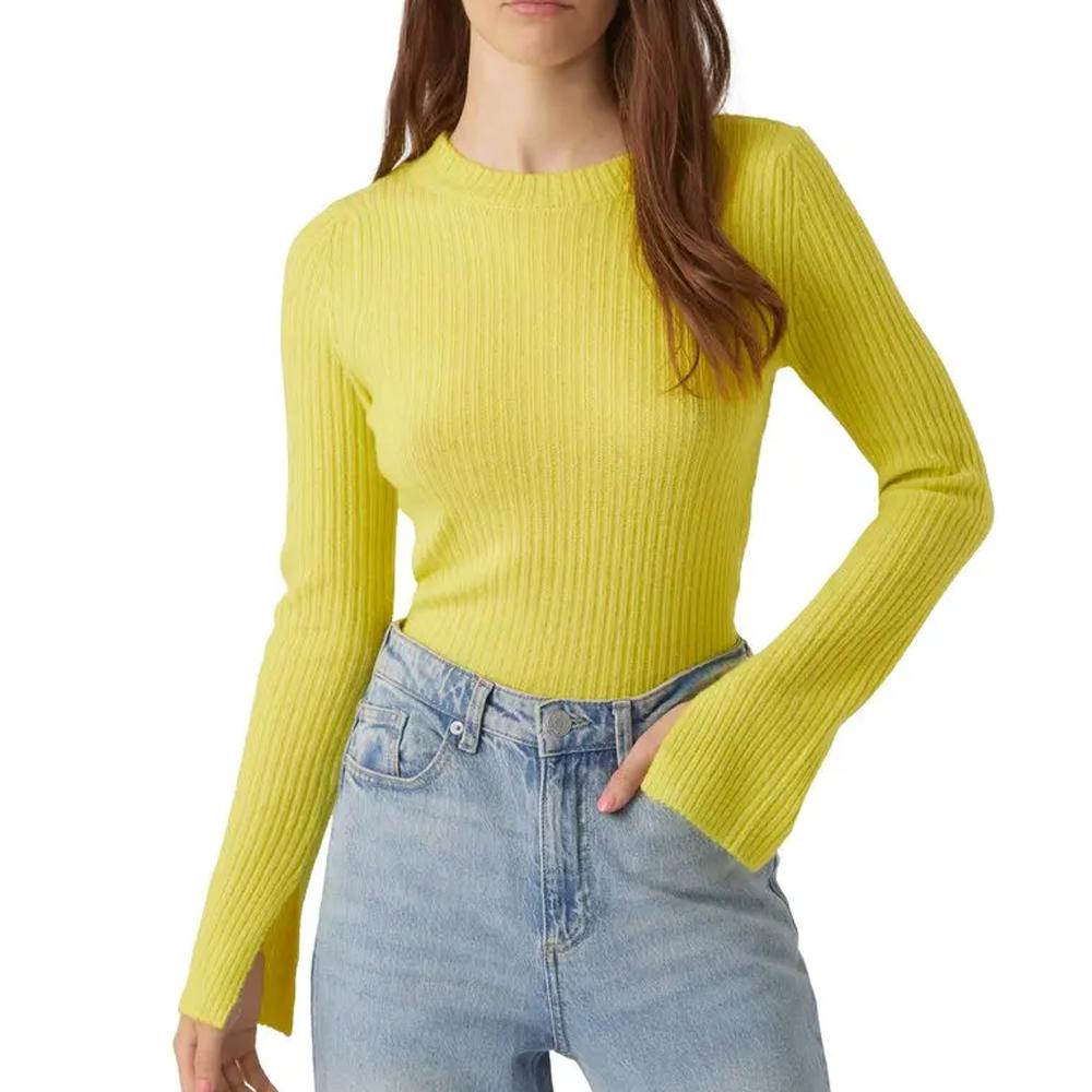 Pull Jaune Femme Vero Moda Britany pas cher