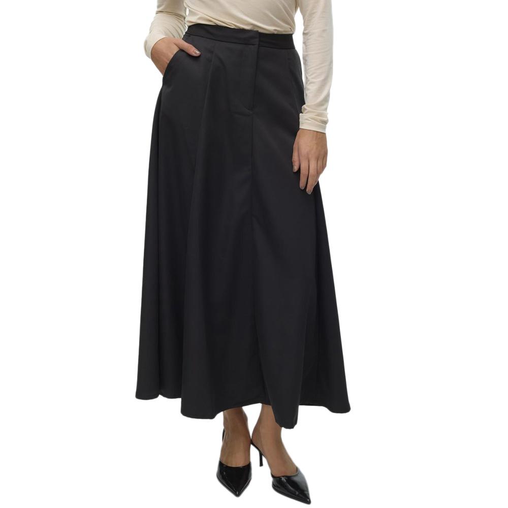 Jupe Longue Noir Femme Vero Moda Tara Ancle pas cher