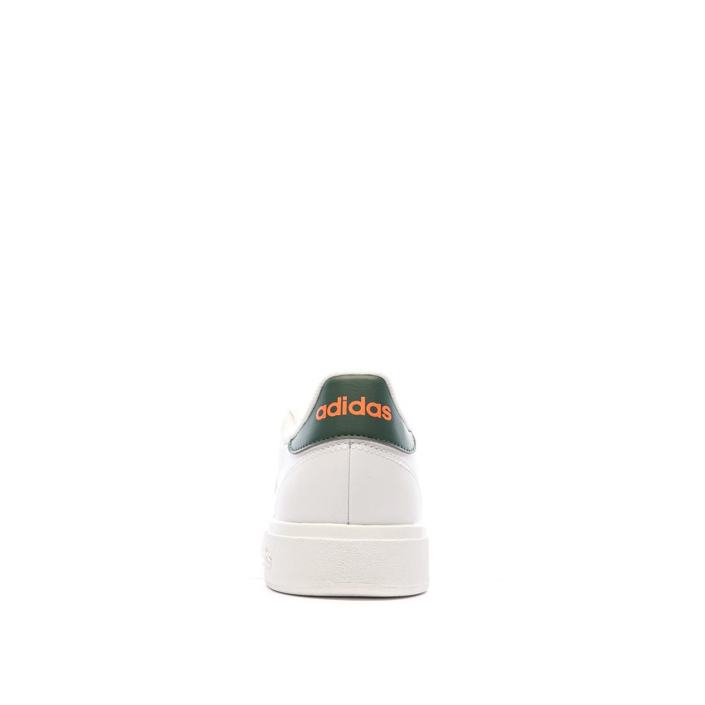 Baskets Blanches/Kaki Homme Adidas Grand Court Base 2.0 vue 3