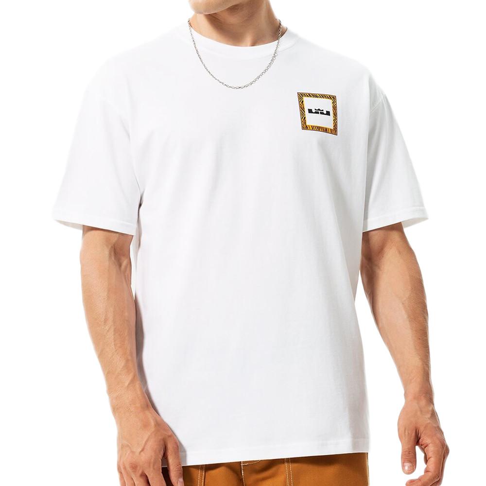 T-shirt Blanc Homme Nike Lebron Men's pas cher