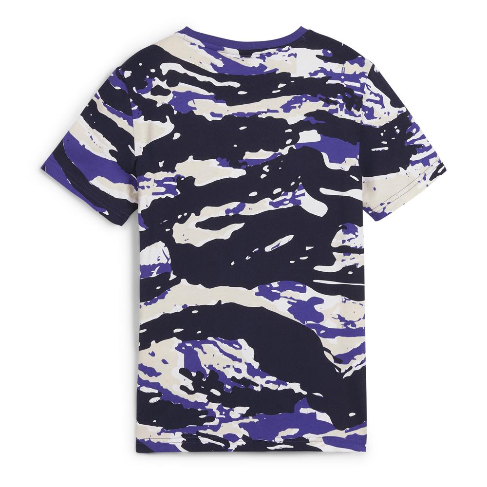 T-shirt Garçon Noir/Violet Puma Ess+ Camo vue 2