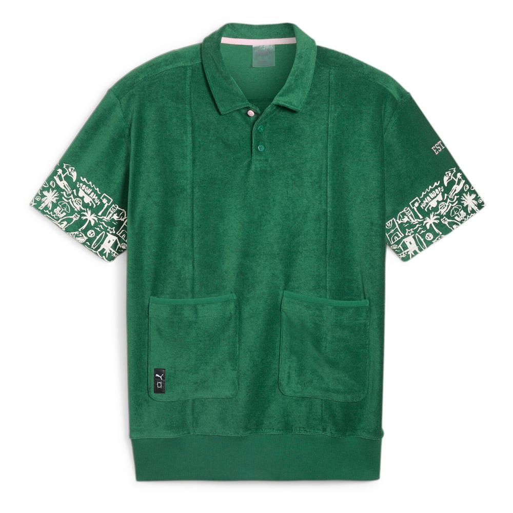 Polo Vert Homme Puma The Fairgrounds pas cher