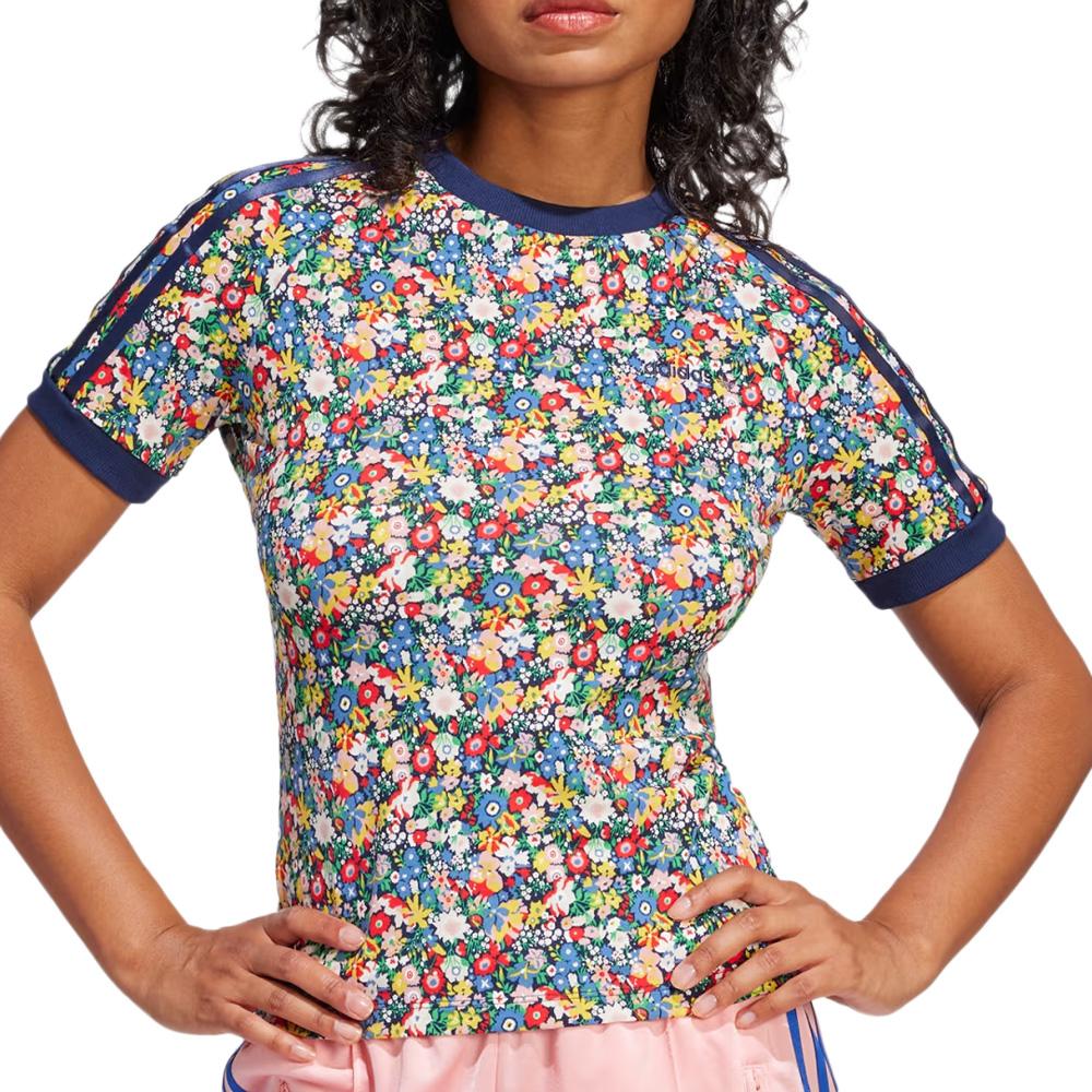 T-Shirt Noir/Jaune Femme Adidas Liberty Cali pas cher