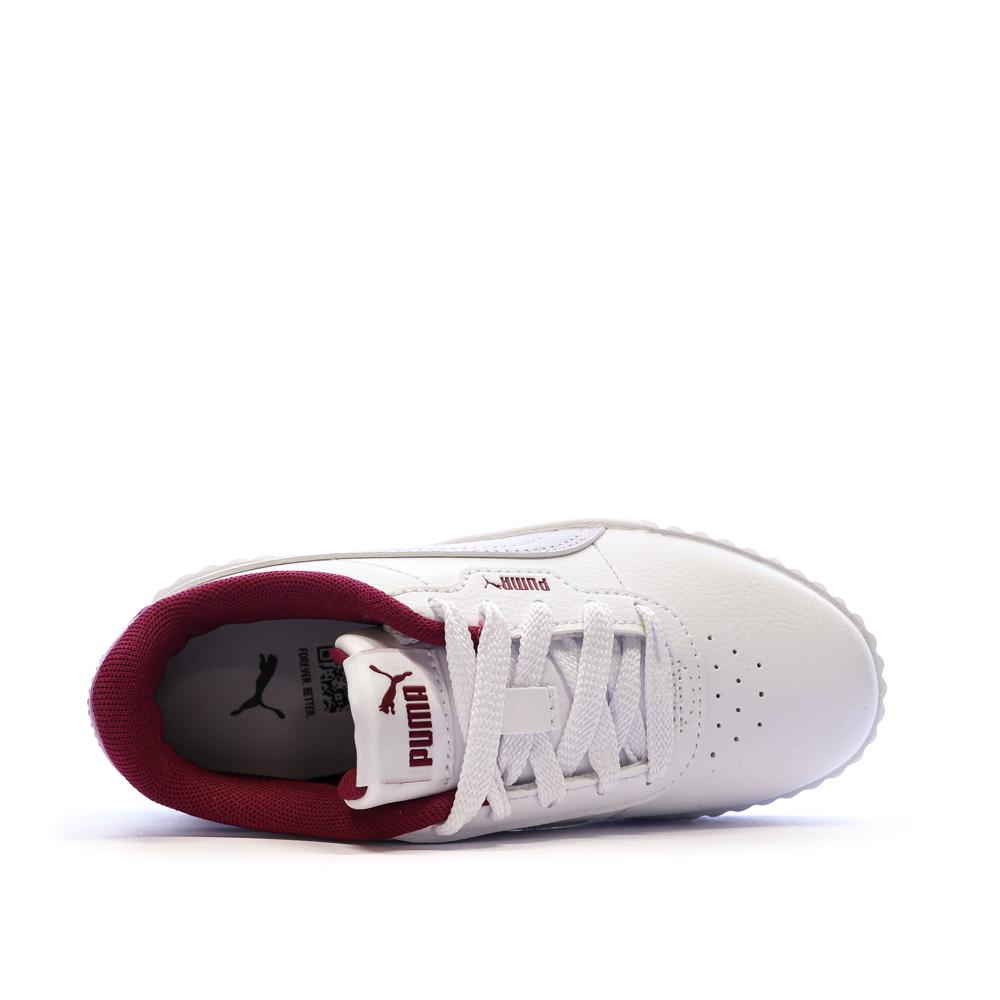 Baskets Blanches/Mauves Fille Puma Carina 3.0 vue 4